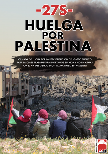 Cartel Huelga por Palestina
